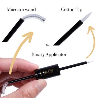 dual brush tip lash glue applicator