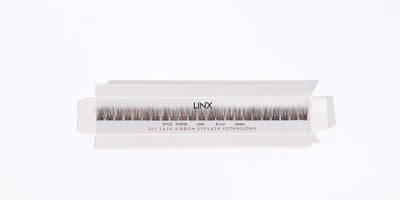 LINX false eyelashes packaging on a white background 14mm reusable diy lashes