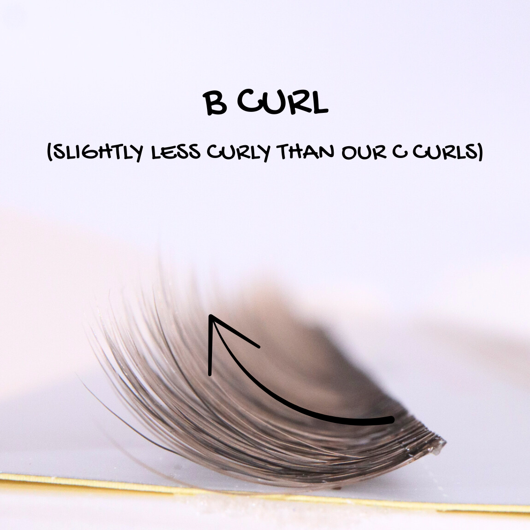 Illustration of a B curl with text explaining its definition on a white background