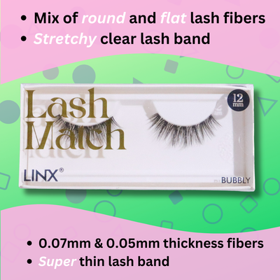 medium long wispy lashes