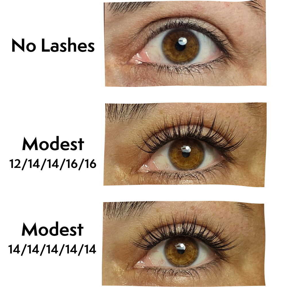 diy lashes before and after